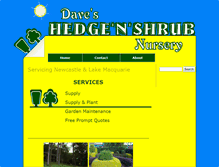 Tablet Screenshot of daveshedgenshrub.com.au